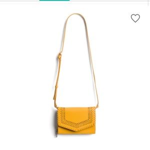 Yellow envelope clutch